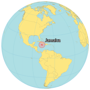 Jamaica Map World Map   Jamaica World Map 300x300 