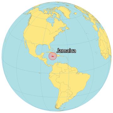 Jamaica World Map