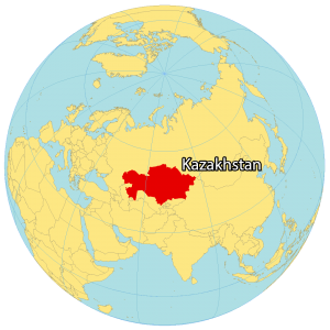Kazakhstan World Map