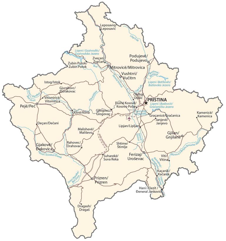 Kosovo Map