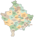 Kosovo Administration Map
