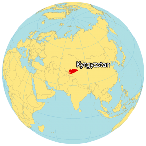 Kyrgyzstan World Map