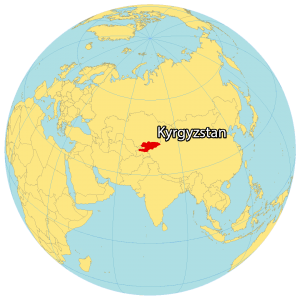 Kyrgyzstan Map Cities And Roads GIS Geography   Kyrgyzstan World Map 300x300 