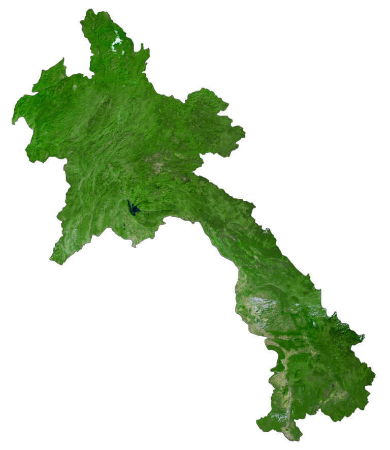 Laos Satellite Map