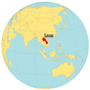 Laos World Map