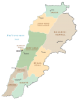 Lebanon Administration Map