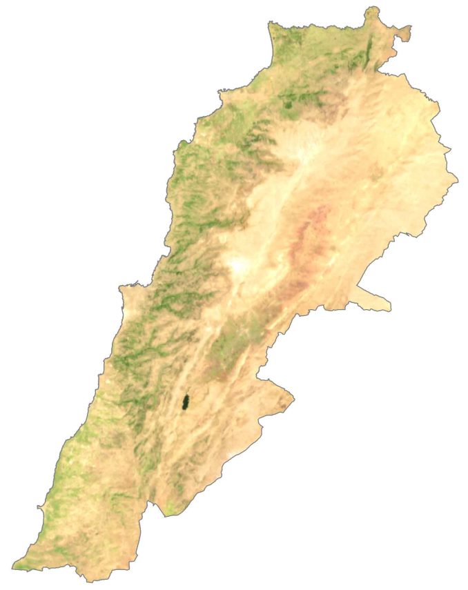 Lebanon Satellite Map