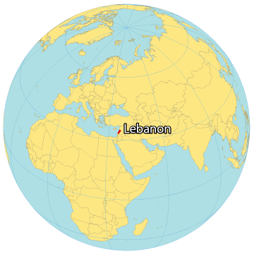 Lebanon World Map