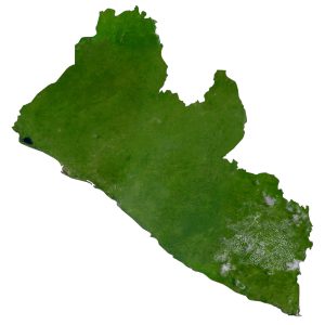 Liberia Satellite Map