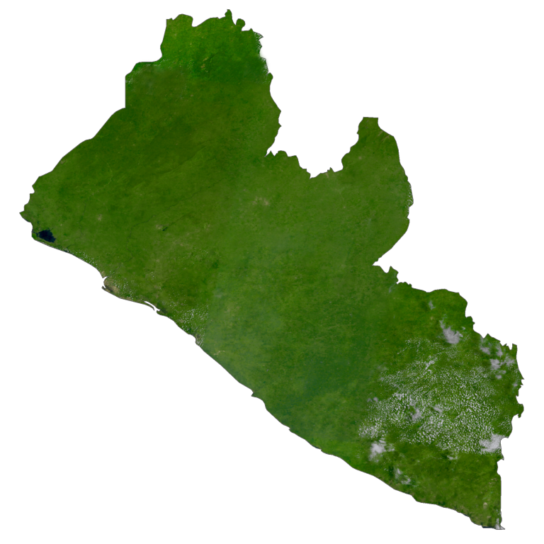 Liberia Satellite Map