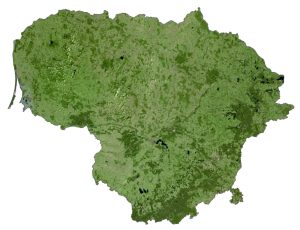 Lithuania Satellite Map