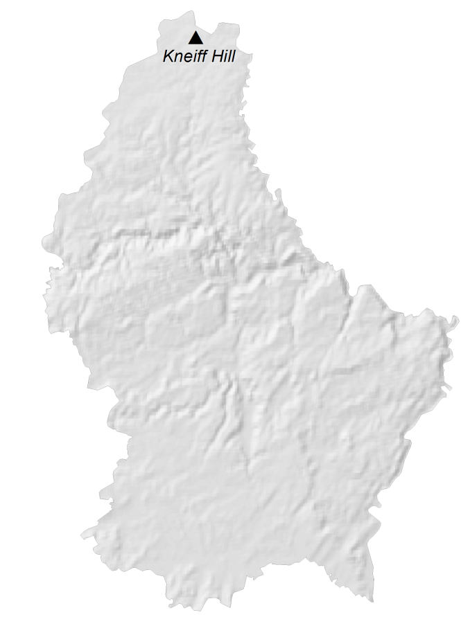 Luxembourg Elevation Map
