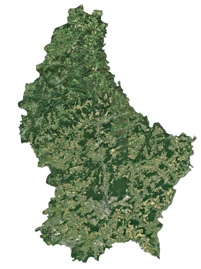 Luxembourg Satellite Map