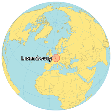 Luxembourg World Map
