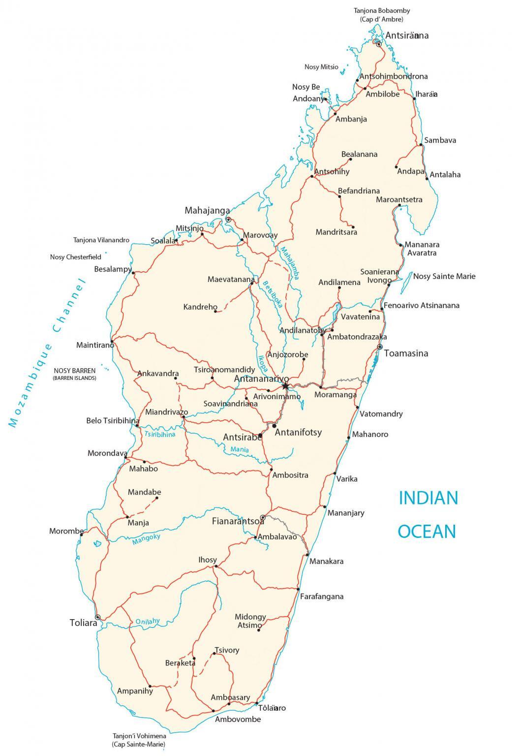 Madagascar Map - GIS Geography