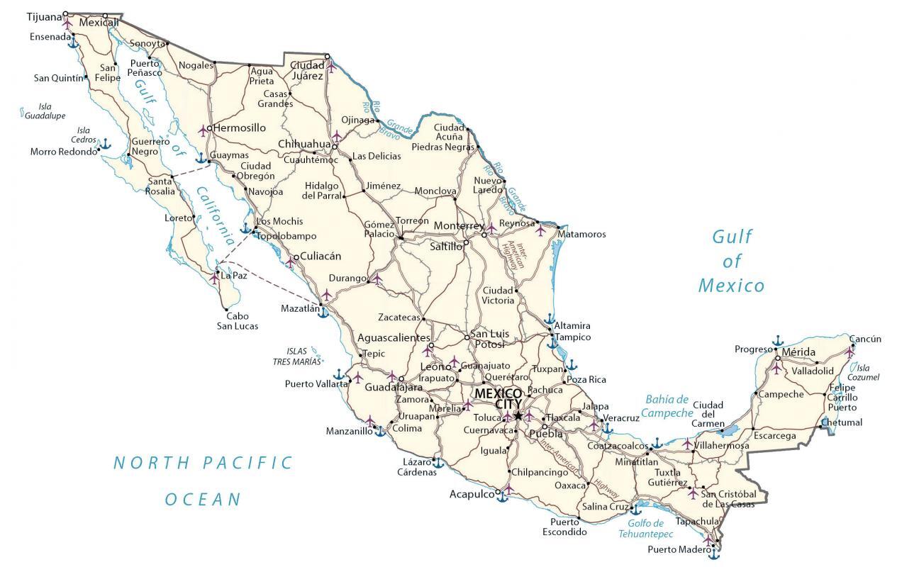 Map of Mexico - GIS Geography