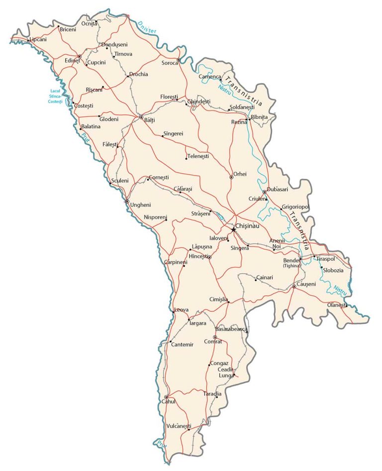 Moldova Map