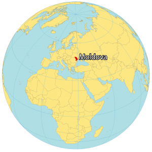 Moldova World Map