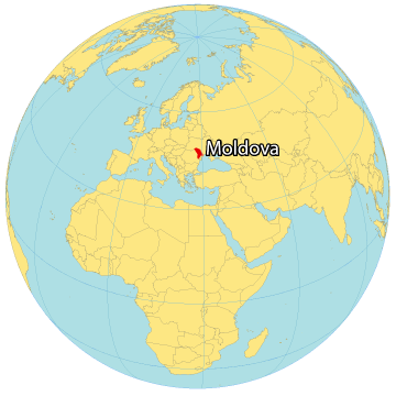 Moldova World Map