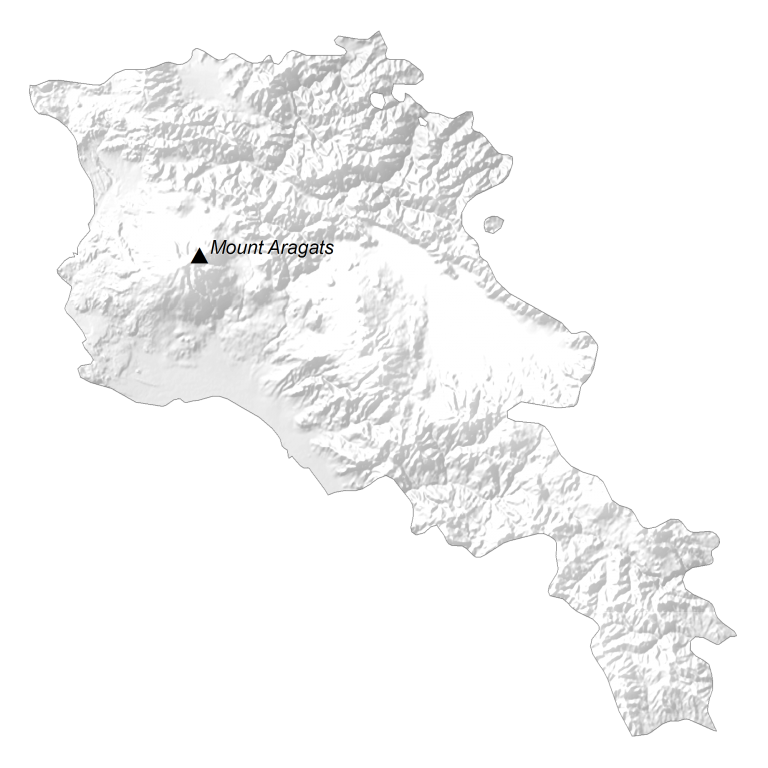 Armenia Elevation Map