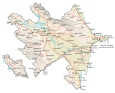 Azerbaijan Physical Map