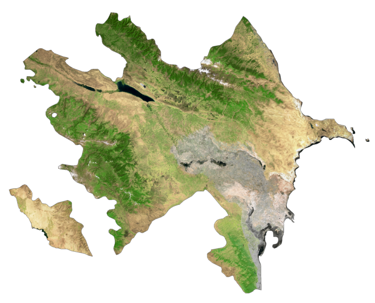 Azerbaijan Satellite Map