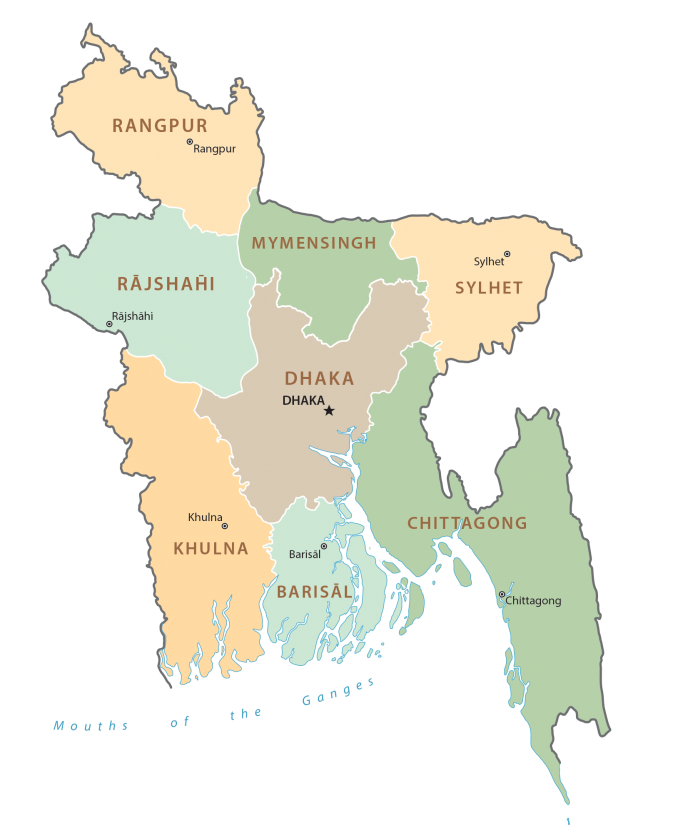 Bangladesh Administration Map