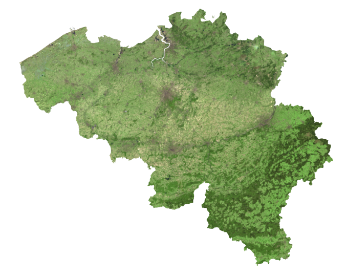 比利时卫星地图