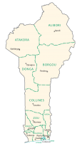 Benin Administration Map