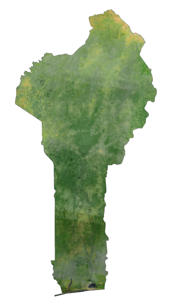 Benin Satellite Map