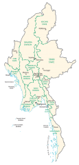 Burma Administration Map