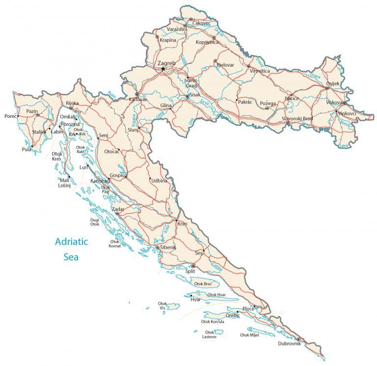 Croatia Map