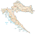 Croatia Physical Map