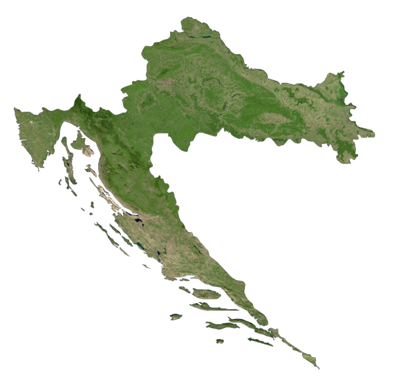 Croatia Satellite Map