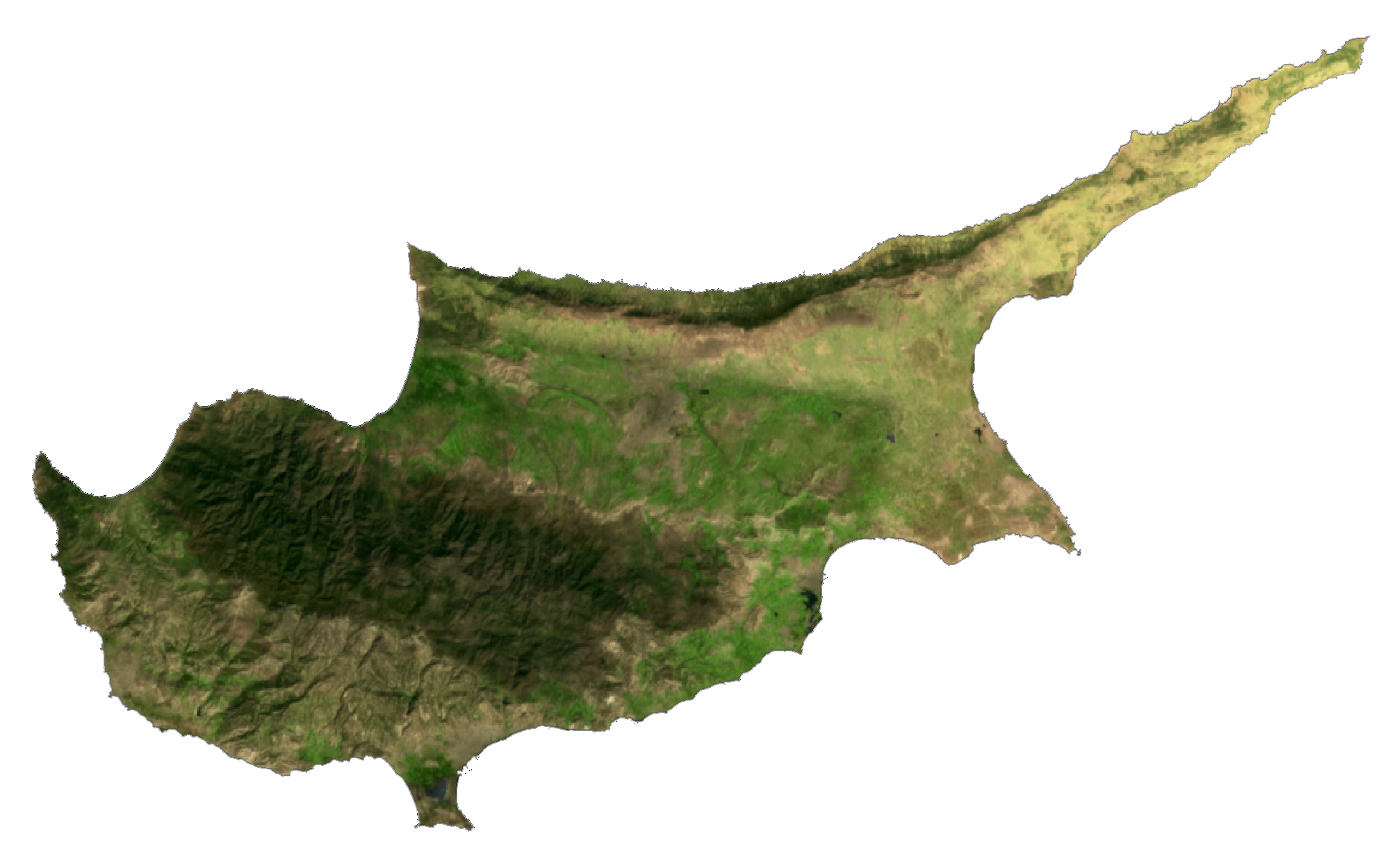 塞浦路斯卫星地图