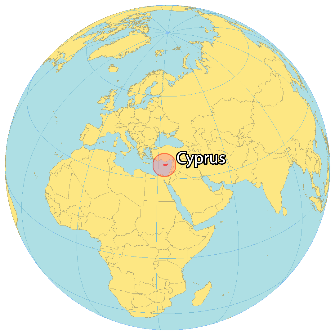 Cyprus Location On World Map