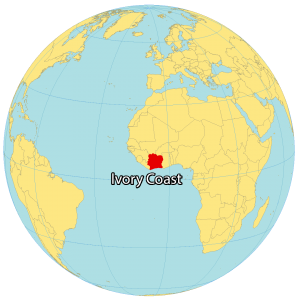 Ivory Coast World Map