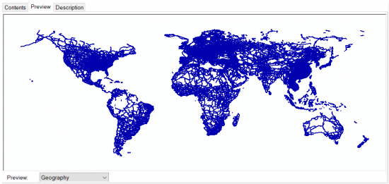 ArcCatalog Geography Preview