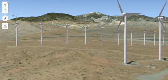 esri javascript api windfarm webmap webgl