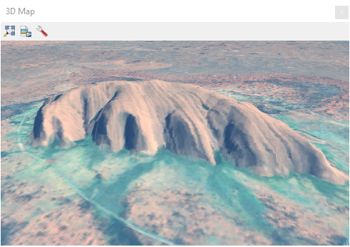 ayers rock uluru qgis 3 3d window