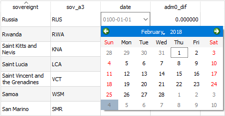 seletor de calendário de mesa qgis 3