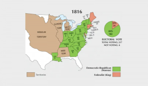 US Election of 1816 Map