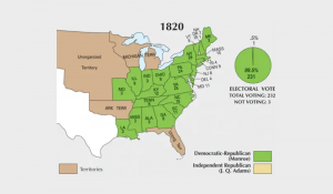 US Election of 1820 Map