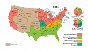 US Election of 1860 Map