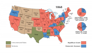 US Election of 1868 Map