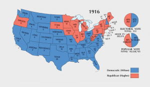 US Election of 1916 Map