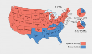 US Election of 1920 Map