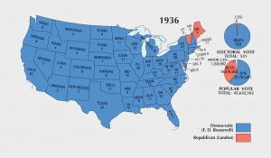 US Election of 1936 Map