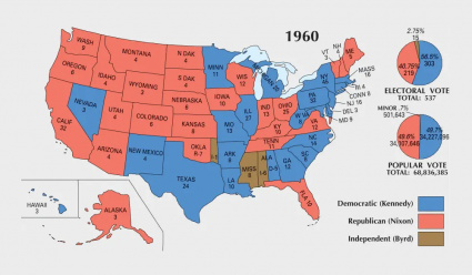 US Election of 1972 Map - GIS Geography