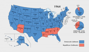 US Election of 1964 Map